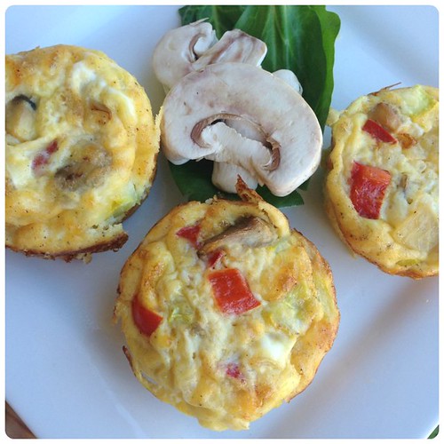 Low Carb Mushroom Omelet Muffins and #MushroomMakeover Week 1