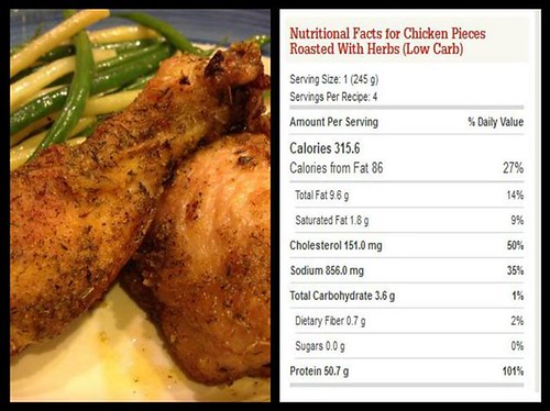 This is just one of the dinners I have on my 30 day meal plan, join the group to see more yummy meals to make that are low carb and tasty. Dieting is not about feeling deprived it is about moderation. Chicken Pieces Roasted With Herbs (Low Carb) http://if