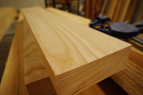 planed ash for workbench