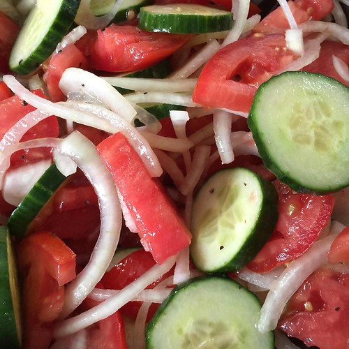 Not the lowest of carb veggies, but I have been good today. Tomato, cucumber, and onion marinated in a low carb Italian dressing. Delicious when paired with cottage cheese.  #lazylowcarb #keto #lowcarb #veggies #food #healthyeating #yum #diet #lchf #lowca