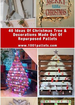 40 Ideas Of Christmas Tree & Decorations Made Out Of Repurposed Pallets