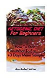 #healthyliving Ketogenic Diet For Beginners: How To Start, What To Eat + 3 Days Menu Sample: (low carbohydrate, high protein, low carbohydrate foods, low carb, low carb cookbook, low carb recipes)