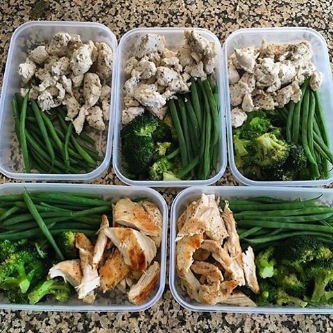 Low-carb options are the plan for @incendofitness with her prep – she has lean protein and dark green veggies for her meals! - There are so many different types of diets out there, and it can be confusing which is the right one for you! Download @mealplan