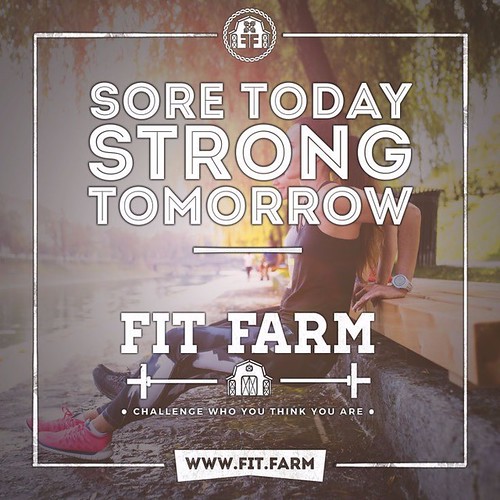 SORE TODAY. STRONG TOMORROW.