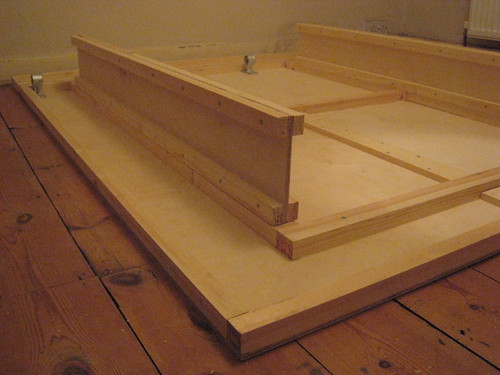 Day 3: Close-up of the bed base and I-beam