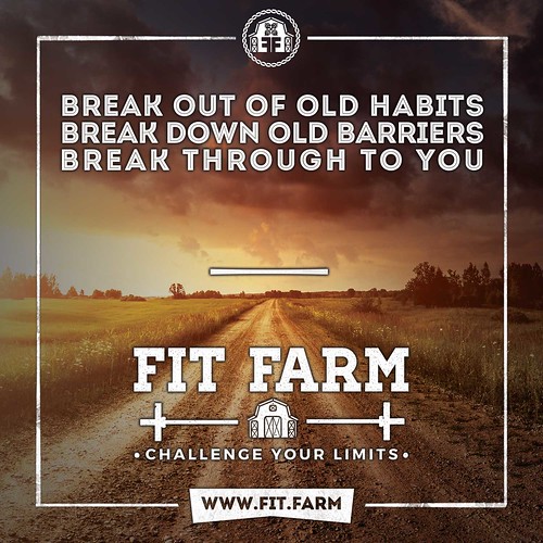 BREAK OUT OF OLD HABITS. BREAK DOWN OLD BARRIERS. BREAK THROUGH TO YOU.