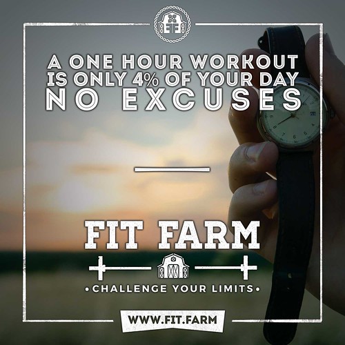 A ONE HOUR WORKOUT IS ONLY 4% OF YOUR DAY. NO EXCUSES.