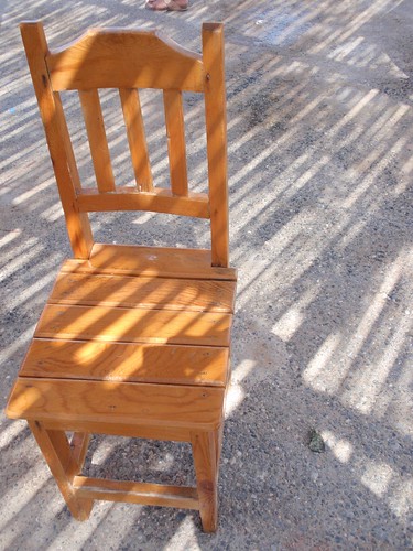 a chair, sandalye