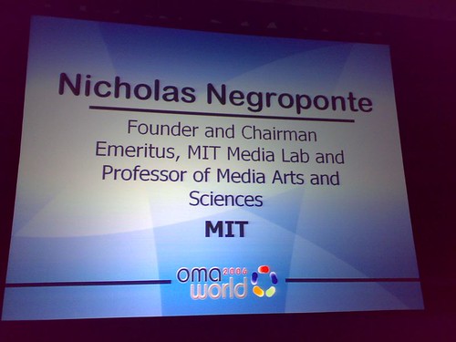 Nicholas Negroponte presentation