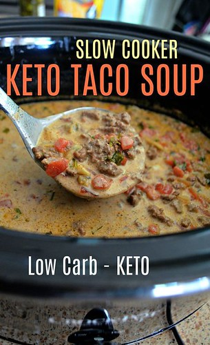 Easy Slow Cooker Keto Taco Soup