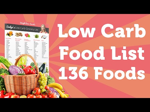 Low Carb Foods List (Printable) - 136 Foods To Lose Weight Fast