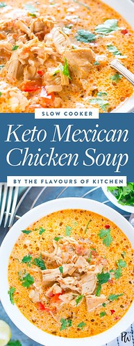 Life Hacks : Slow-Cooker Mexican Chicken Soup #ketogenicdiet #ketomeals #ketosoups #ketogenic...