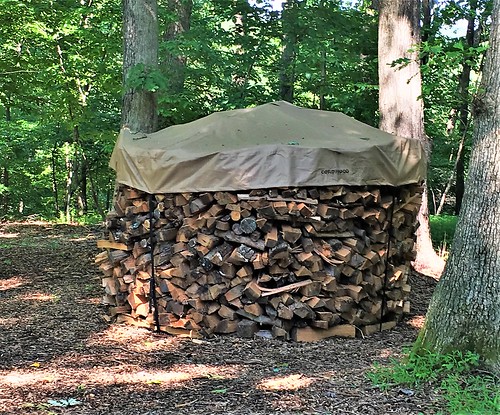 20180804 Shaker round Firewood Stack