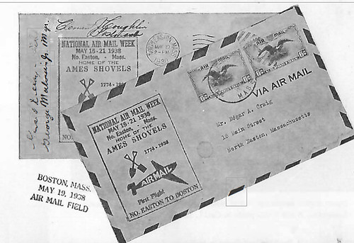 Washington Street, 320, Ames II, Frederick Lothrop, Stone House Hill House, Ames Airfield, 320 Washington Street, North Easton, MA, 1938, souce, Memories of Twentieth Century Easton, source, Easton HIstorical Society