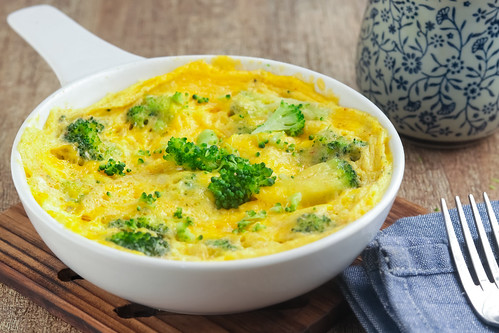 2 Keto Broccoli and Cheddar Frittata