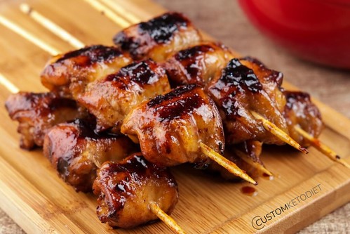 Keto BBQ Chicken kabobs