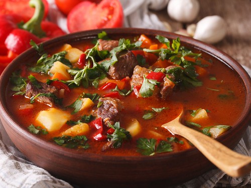 Delicious, Warming Hungarian Goulash With Bison Stew Meat - Beck & Bulow