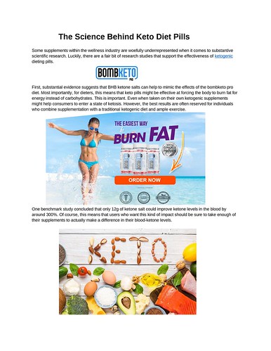 The Science Behind Keto Diet Pills