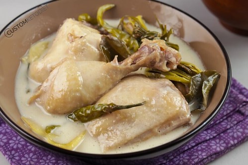 6 Coconut Milk braised Chicken