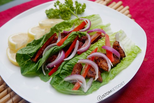 7 Pork Fajita Lettuce Wrap