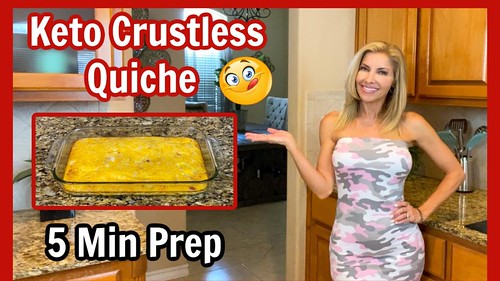 Keto Crustless Quiche ~ Lean and Fit at 49 ~ Keto Diet ~ Health is Wealth ~ Eat Healthy!