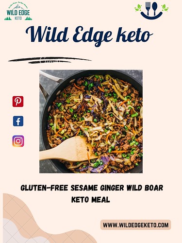 Gluten-Free Sesame Ginger Wild Boar Keto Meal - Wild Edge Keto