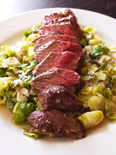 Steak and Brussels Sprouts