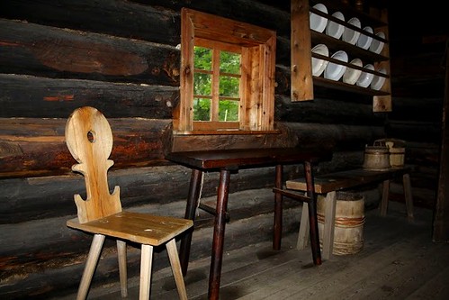 Inside of an old farm building