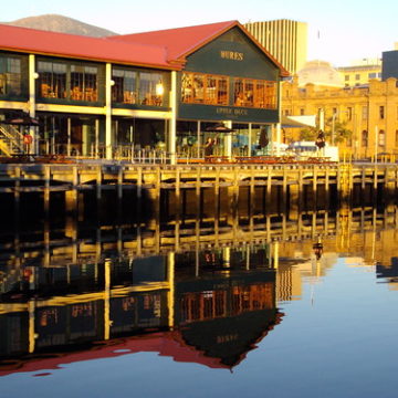 Hobart. Mures Seafood Restaurant Constitution Dock.