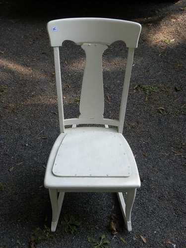 Charming White Rocking Chair