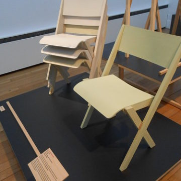 Simon Jones - Fogo Island stacking chairs and Wooden Trestle (2010-2012)