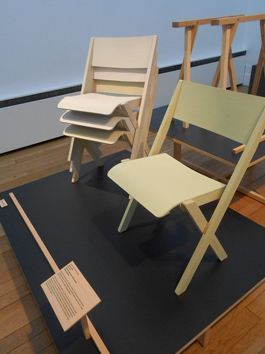 Simon Jones - Fogo Island stacking chairs and Wooden Trestle (2010-2012)