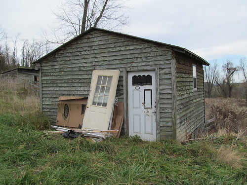 View of shed next to the farmhouse.