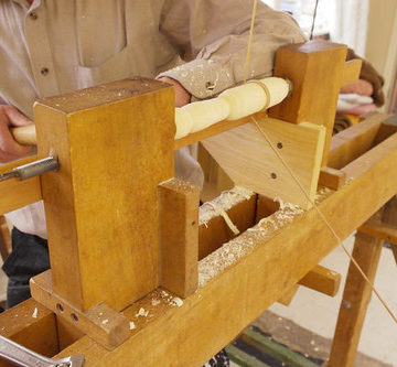 Wodturning using a Pole Lathe