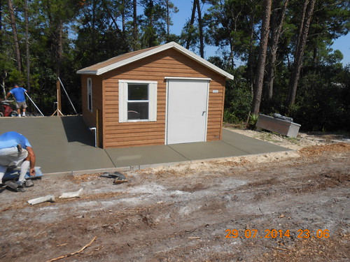 Concrete Around Our Shed