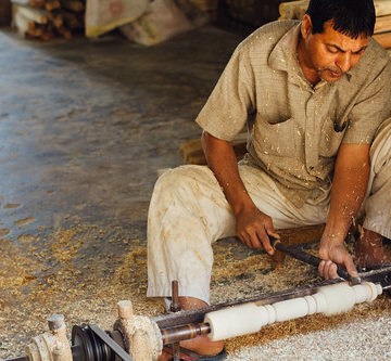 Turning A Lathe