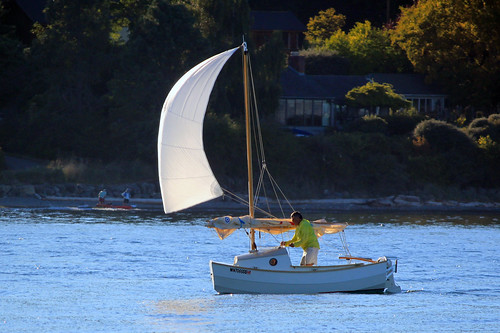 IMG_2914CE1 - Port Townsend WA - 2015 Wooden Boat Festival - SCAMP SV TOR flying a tiny spinnaker