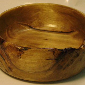 Bowl #48 - Shallow Side Burned Rim (front)