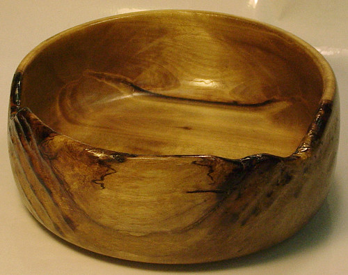 Bowl #48 - Shallow Side Burned Rim (front)