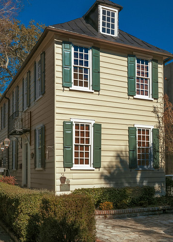 Thomas Elfe House (1760), view02, 54 Queen St, Charleston, SC, USA