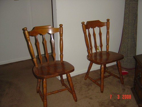 10$ - Wooden chairs