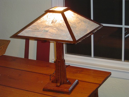 Arts and Crafts Table Lamp and Shade 1