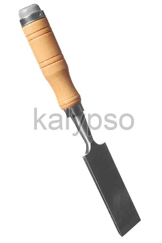 Isolated Carving Tool, Working Wood, Studio Shoot