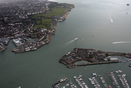 Entrance to Portsmouth Harbour - aerial