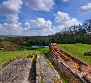 Inclined plane remains at Foxton Locks, Leicestershire