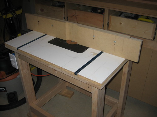 router table and fence