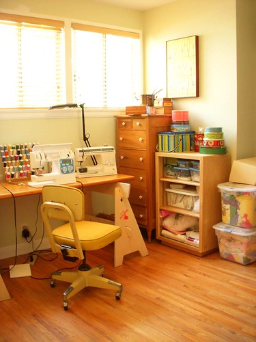 After! corner of sewing room