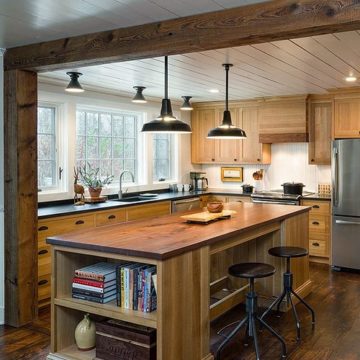 Kintnersville Kitchen. #ciderpresswoodworks #kitchen #modern #wood #light #color #colorful #house #interior #interiordesign #interiordesigner #woodshop #decor #idea