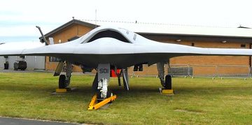 X47B US Navy 168063 NG-501.4 @ RIAT 2016 RAF  Fairford, Gloucestershire, England , UK (09.07.16) Unmanned Combat Air System Demonstrator