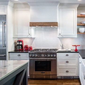 Country Club Drive Kitchen. #ciderpresswoodworks #kitchen #modern #wood #light #color #colorful #house #interior #interiordesign #interiordesigner #woodshop #decor #idea